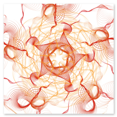 Abstrakte Liniengrafik